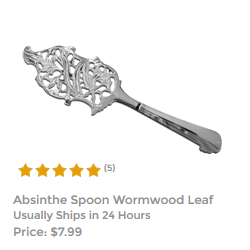 Wormwood Leaf Absinthe Spoon For Mixing Absinthe